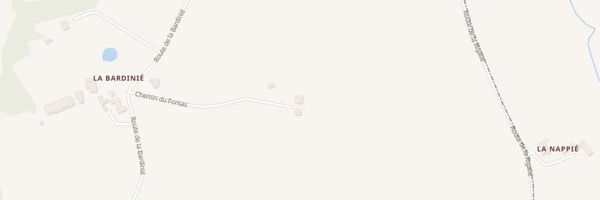 Plan du 5109 Le Fontas à Vénès