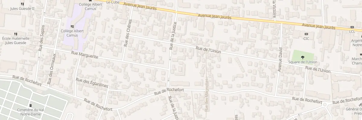 Plan du 13B Rue de la Justice à Argenteuil