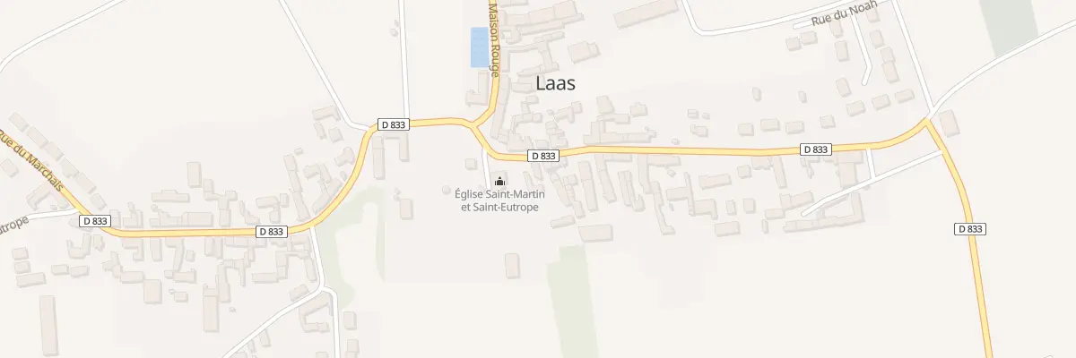 Plan du 2 Rue du Bourg à Laas