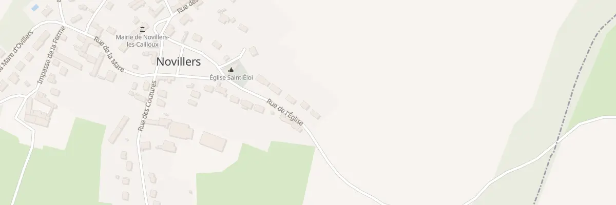 Plan du 5003F Rue de l’Eglise à Novillers