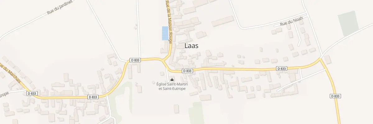 Plan du 3 Rue du Bourg à Laas