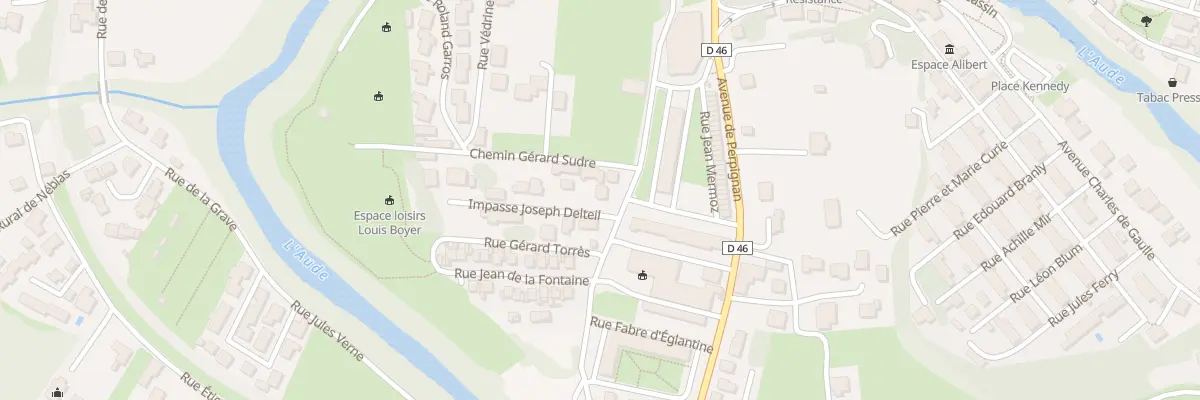 Plan du 5000 Rue Alphonse Daudet à Espéraza