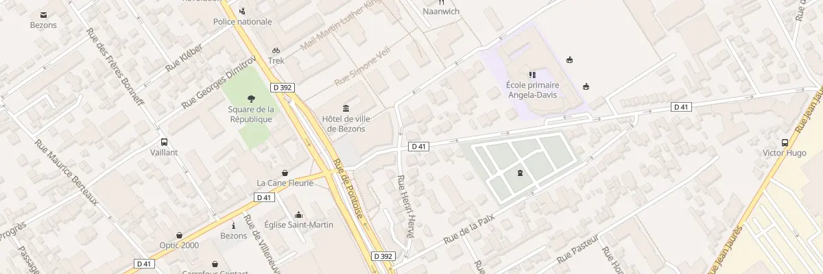 Plan du 48 Rue Edouard Vaillant à Bezons