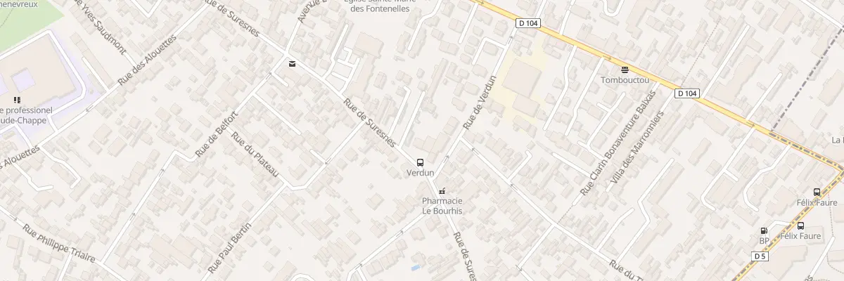 Plan du 111 Rue de Suresnes à Nanterre