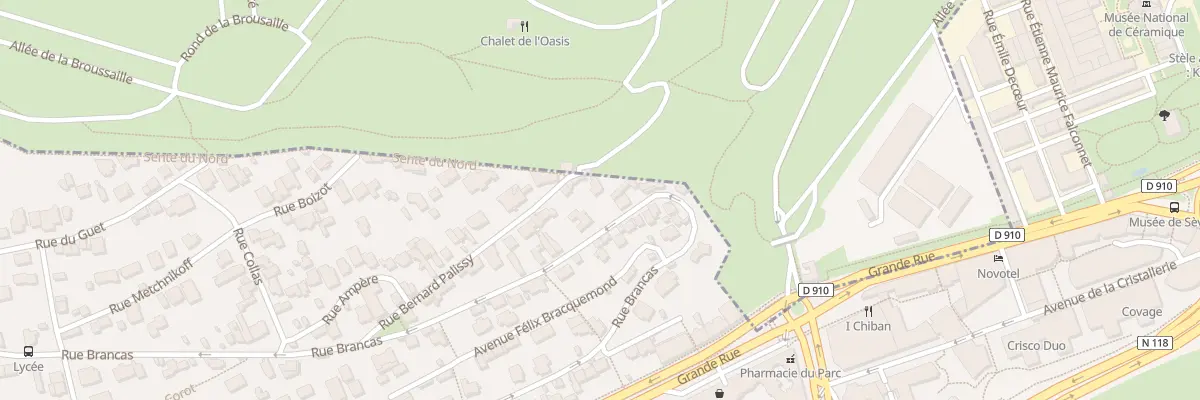 Plan du 28 Rue Brancas à Sèvres