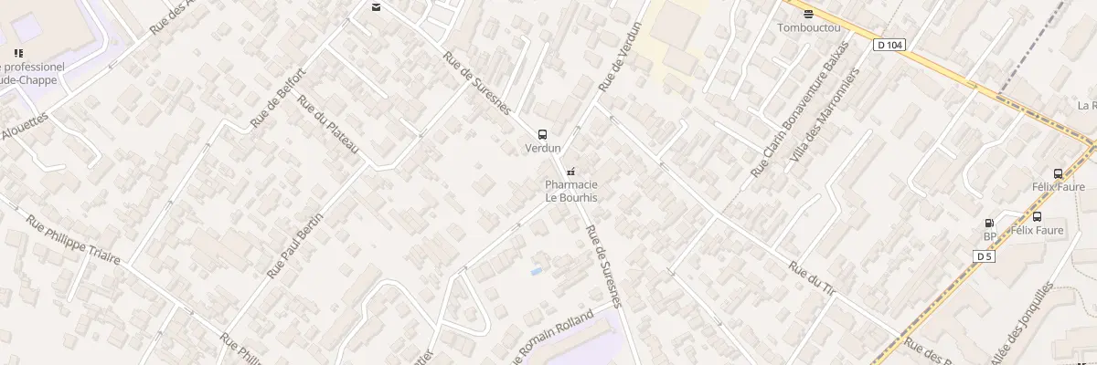 Plan du 156 Rue de Suresnes à Nanterre