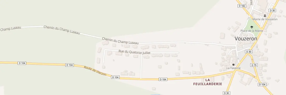 Plan du 10B Rue du Quatorze Juillet à Vouzeron