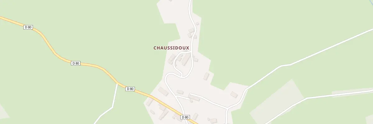 Plan du 5008 Chaussidoux à Saint-Pardoux-le-Neuf