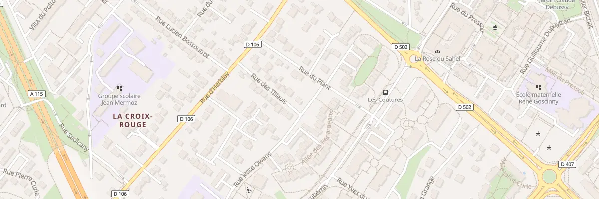 Plan du 17 Rue des Tilleuls à Taverny