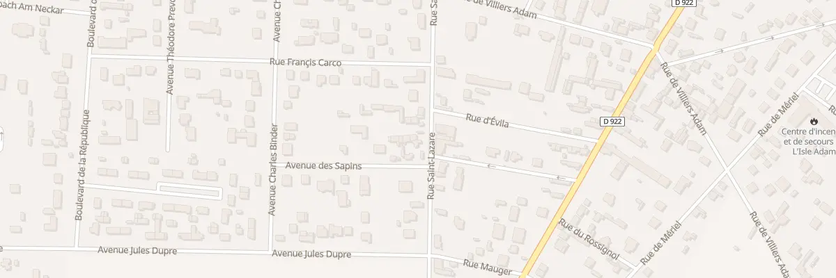 Plan du 56 Rue Saint Lazare à L’Isle-Adam