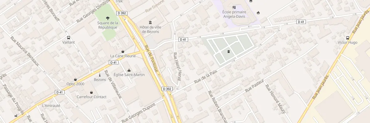 Plan du 10 Rue Henri Hervé à Bezons