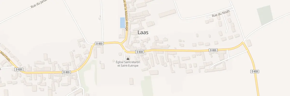 Plan du 5 Rue du Bourg à Laas