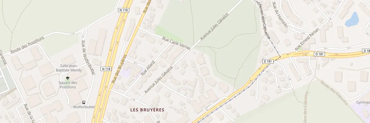 Plan du 1 Av Jules Gévelot à Sèvres