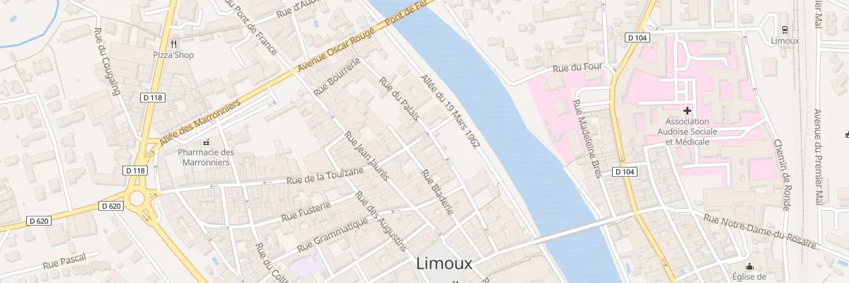 Plan du 1 Vc Petite Rue du Palais à Limoux