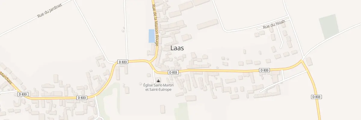 Plan du 7 Rue du Bourg à Laas
