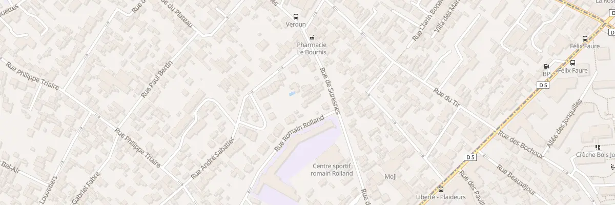 Plan du 172B Rue de Suresnes à Nanterre