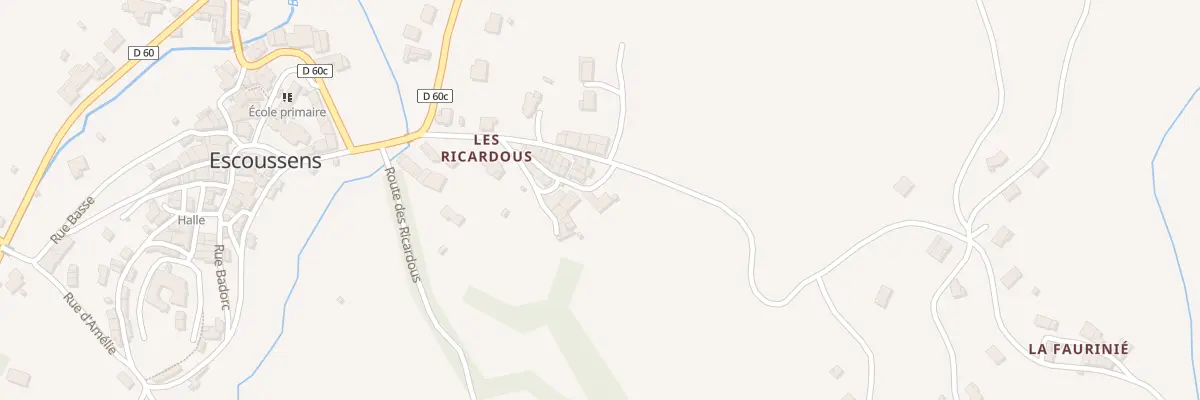 Plan du 6 Rue du Four à Escoussens