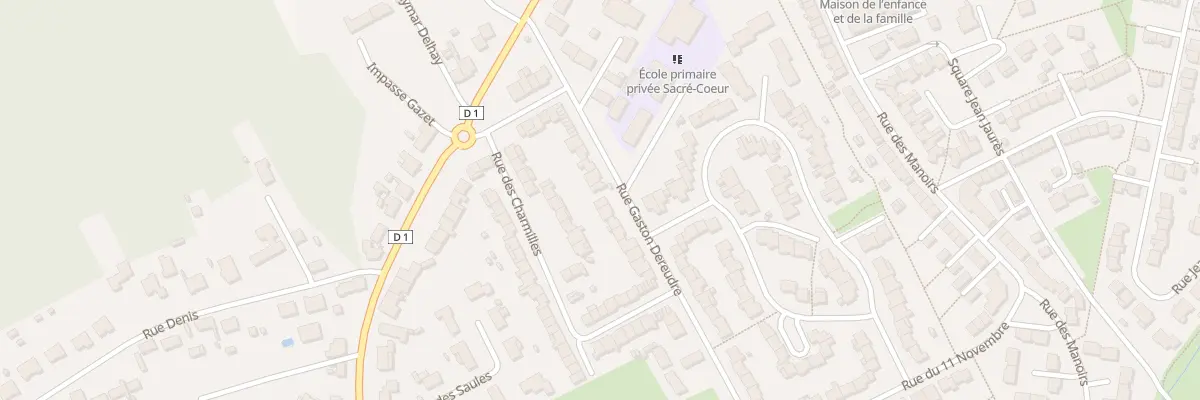 Plan du 148 Rue Gaston Dereudre à Loon-Plage