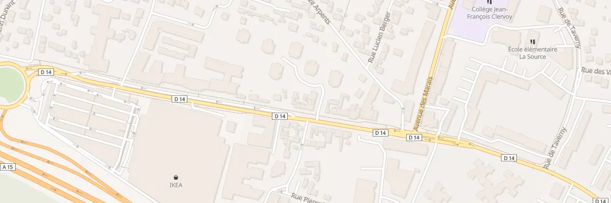 Plan du 226 Rue du Gal Leclerc à Franconville