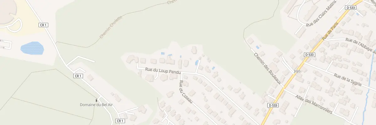 Plan du 22 Rue du Loup Pendu à Bièvres