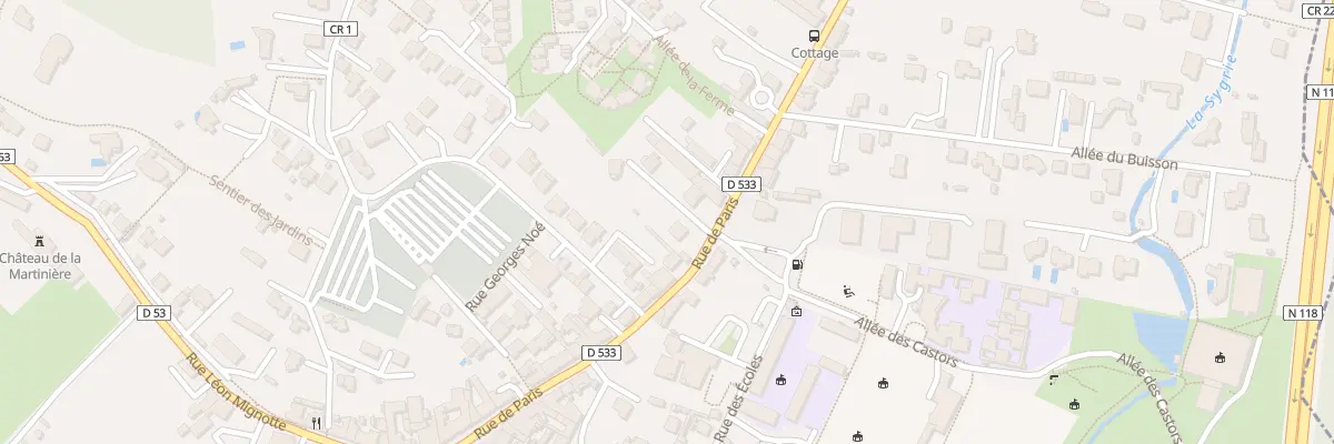 Plan du 37 Rue de Paris à Bièvres