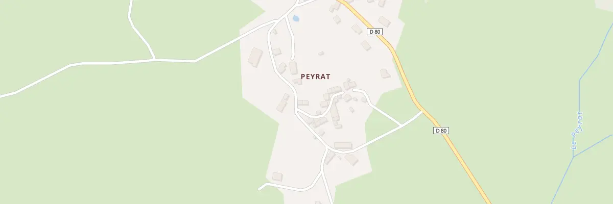 Plan du 24 Peyrat à Saint-Pardoux-le-Neuf