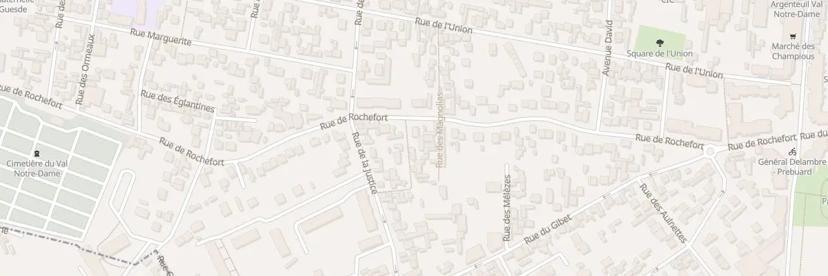 Plan du 57 Rue de Rochefort à Argenteuil