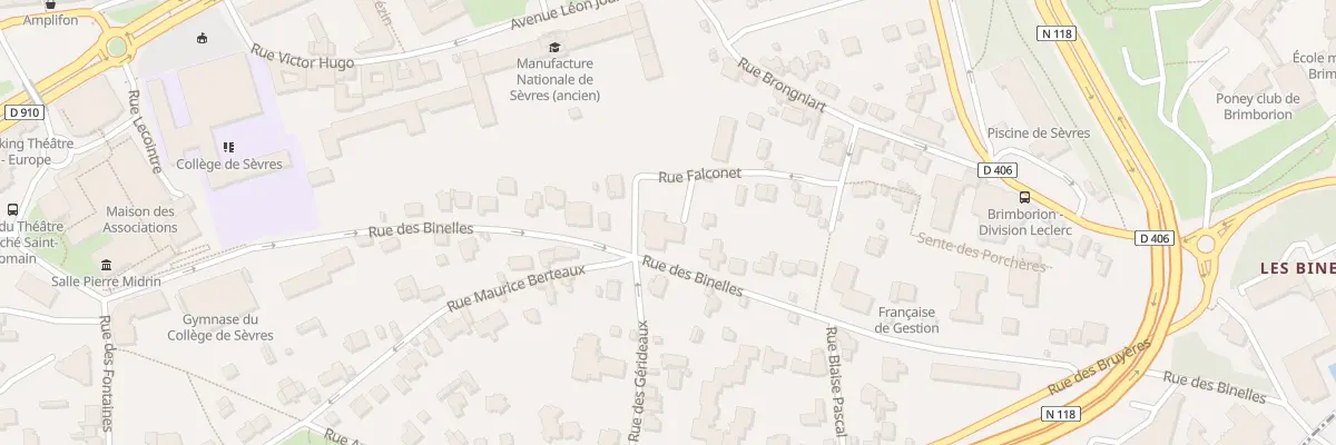 Plan du 46 Rue des Binelles à Sèvres