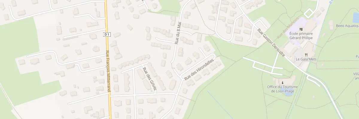 Plan du 321 Rue du Huit Mai à Loon-Plage