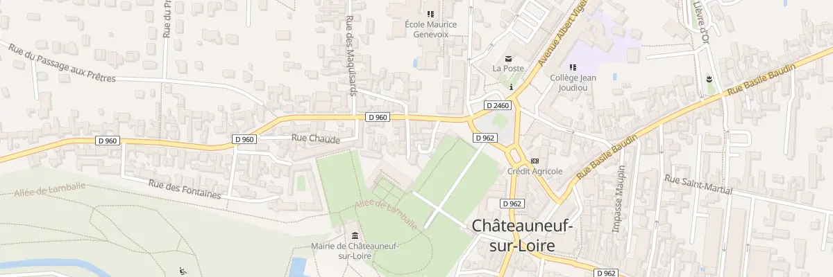 Plan du 11 Rue Bonne Dame à Châteauneuf-sur-Loire