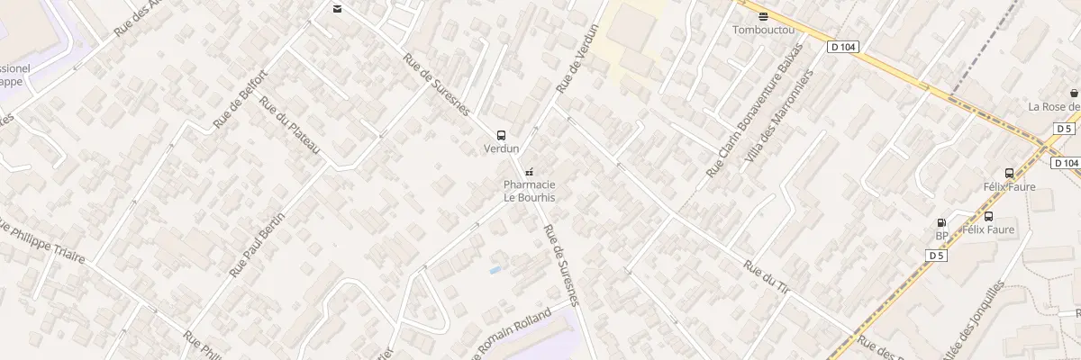Plan du 125 Rue de Suresnes à Nanterre