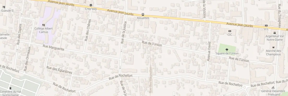 Plan du 57 Rue de l’Union à Argenteuil
