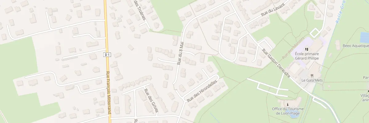 Plan du 255 Rue du Huit Mai à Loon-Plage
