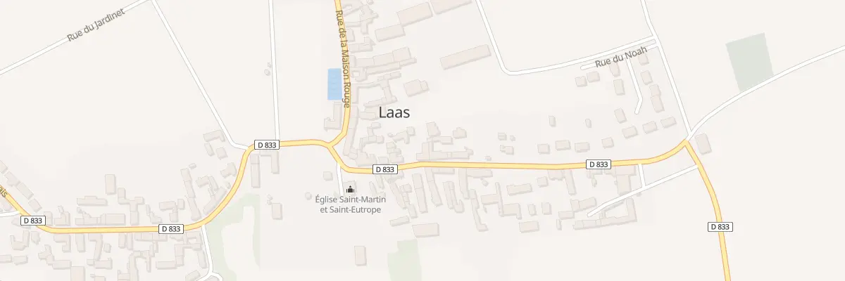 Plan du 9 Rue du Bourg à Laas