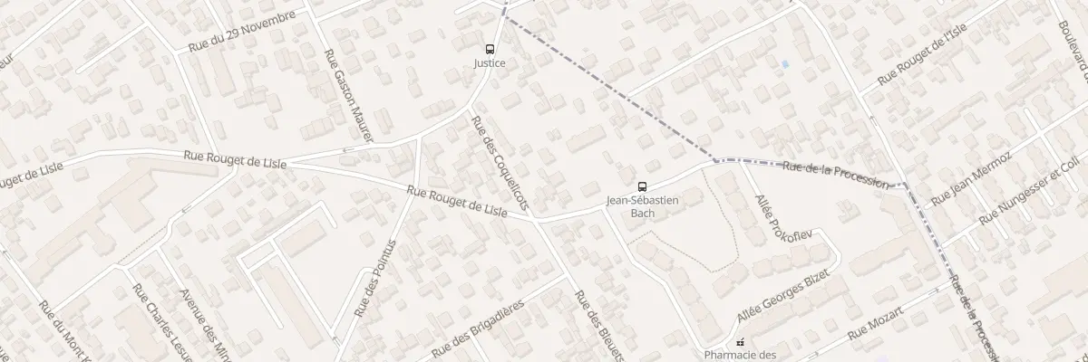 Plan du 20 Rue Rouget de Lisle à Bezons