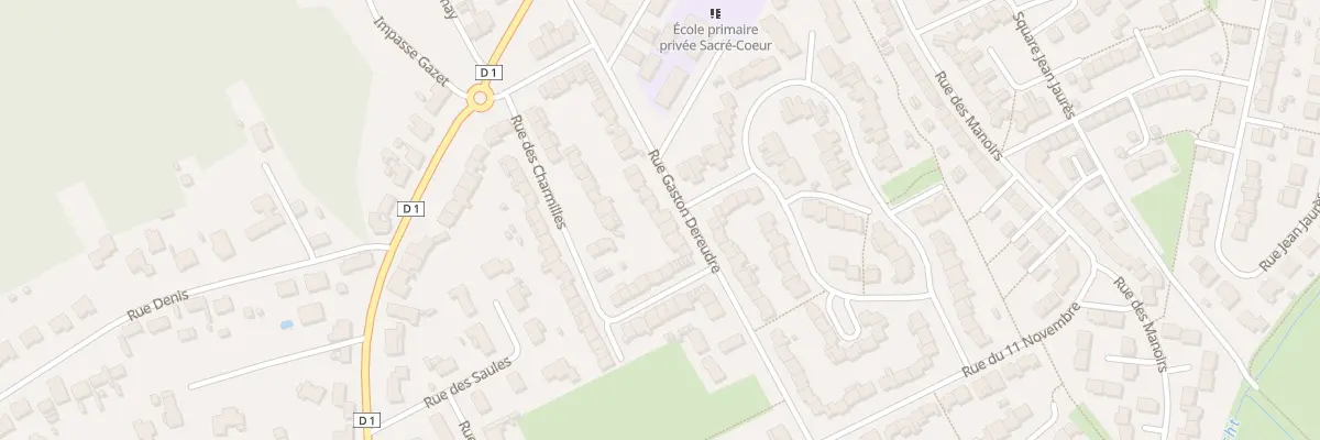 Plan du 186 Rue Gaston Dereudre à Loon-Plage