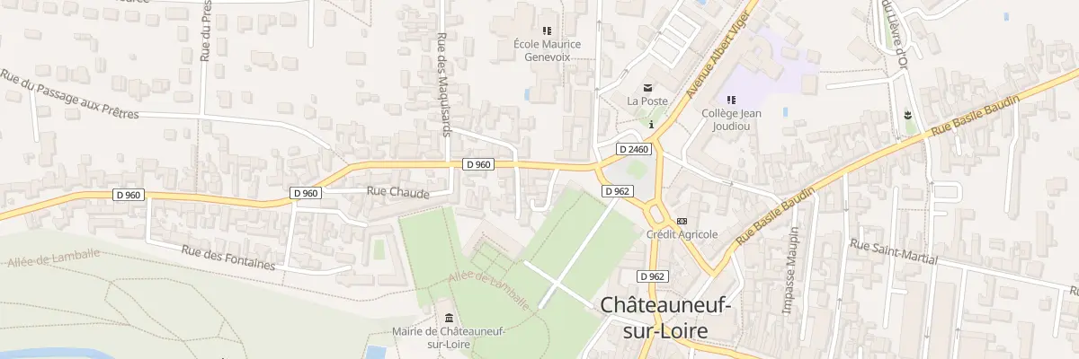 Plan du 17 Rue Bonne Dame à Châteauneuf-sur-Loire