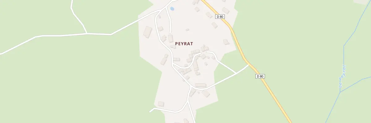 Plan du 25 Peyrat à Saint-Pardoux-le-Neuf
