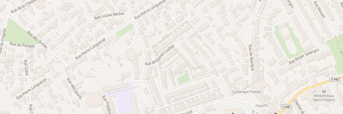 Plan du 33 Rue Benjamin Cailliet à Loon-Plage