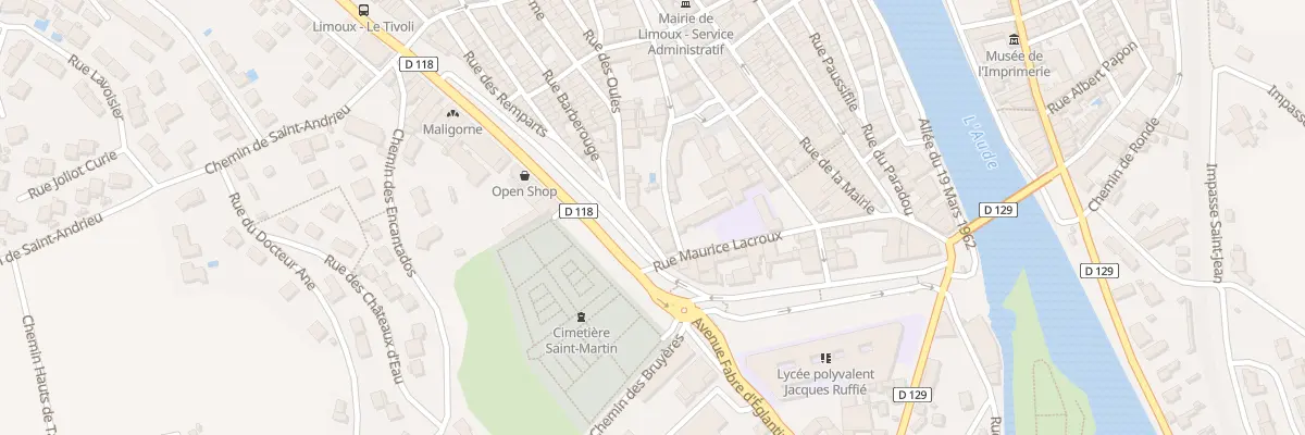 Plan du 2 Rue de l’Orme à Limoux