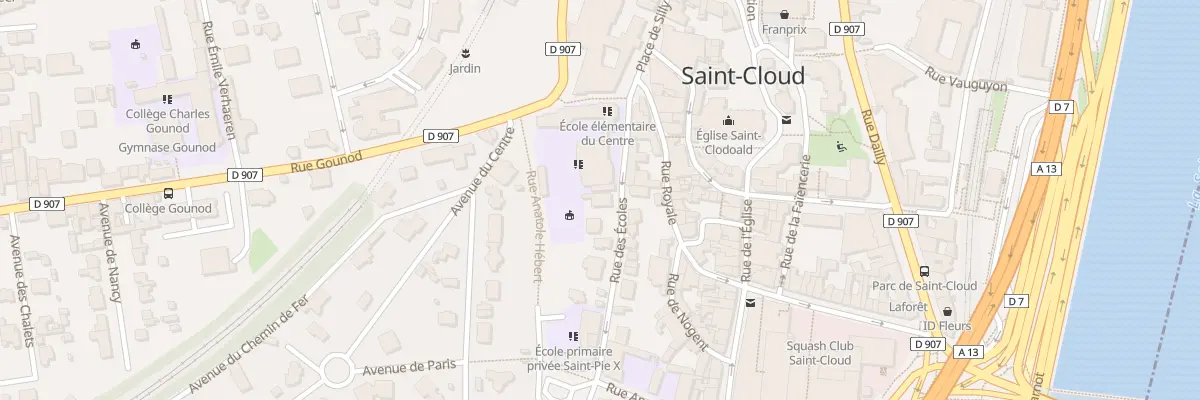 Plan du 6 Rue des Ecoles à Saint-Cloud