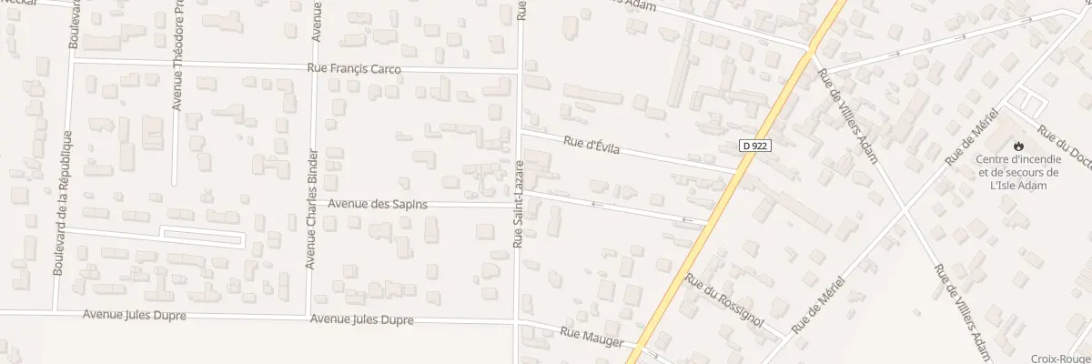 Plan du 61T Rue Saint Lazare à L’Isle-Adam