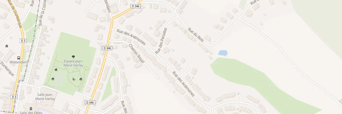 Plan du 14 Rue des Anémones à Watten
