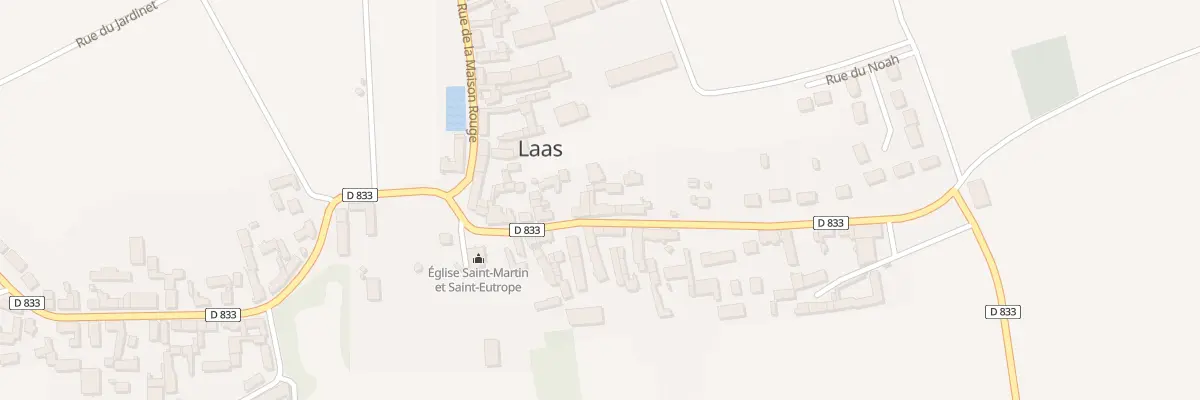 Plan du 11 Rue du Bourg à Laas