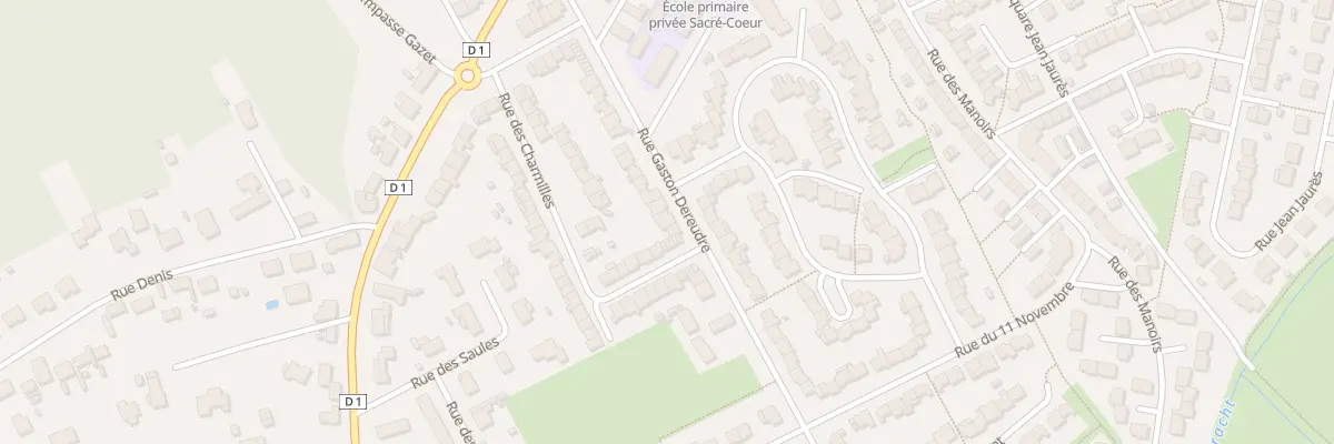 Plan du 206 Rue Gaston Dereudre à Loon-Plage