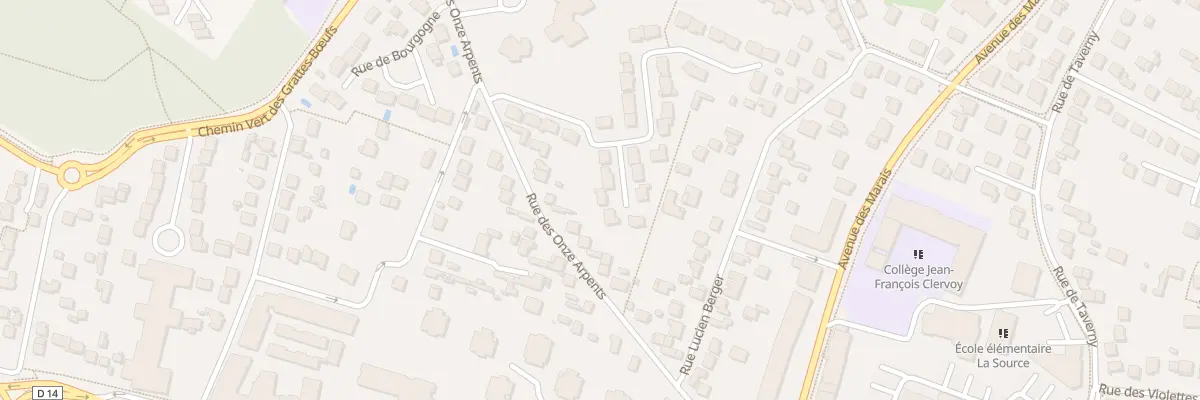 Plan du 14 Rue d’Alsace à Franconville