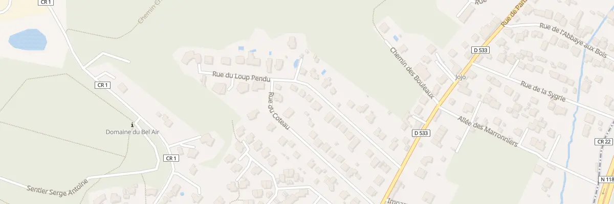 Plan du 17 Rue du Loup Pendu à Bièvres