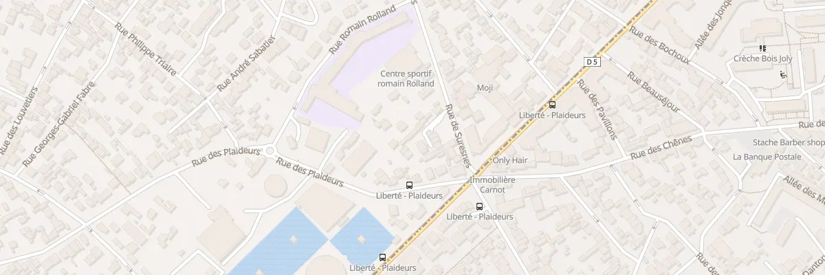 Plan du 212T Rue de Suresnes à Nanterre