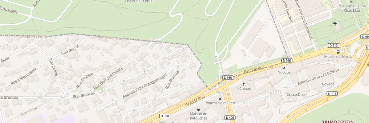 Plan du 17 Rue Brancas à Sèvres
