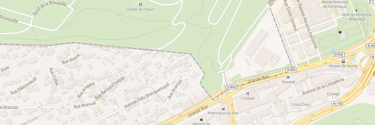 Plan du 17T Rue Brancas à Sèvres